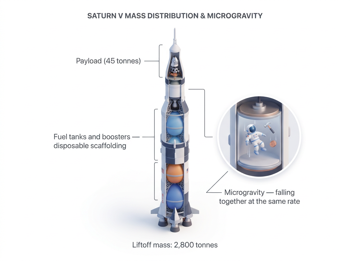Weightless isn't gravity-free